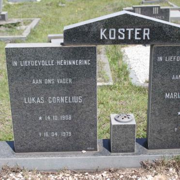 KOSTER Lukas Cornelius 1908-1979 &amp; Maria Magdalena 1911-1986