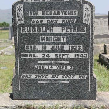 KNIGHT Rudolph Petrus 1923-1943