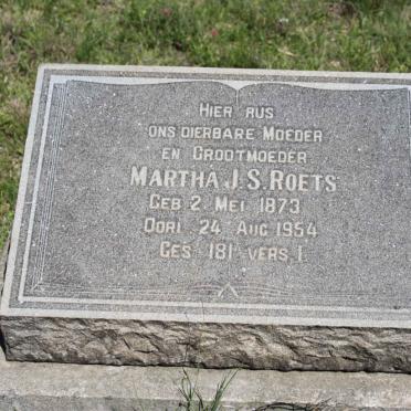 ROETS Martha J.S. 1873-1954