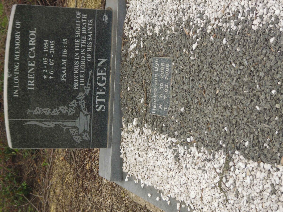 STEGEN Irene Carol 1954-2005 :: VAN DYK Henrico 2005-2006