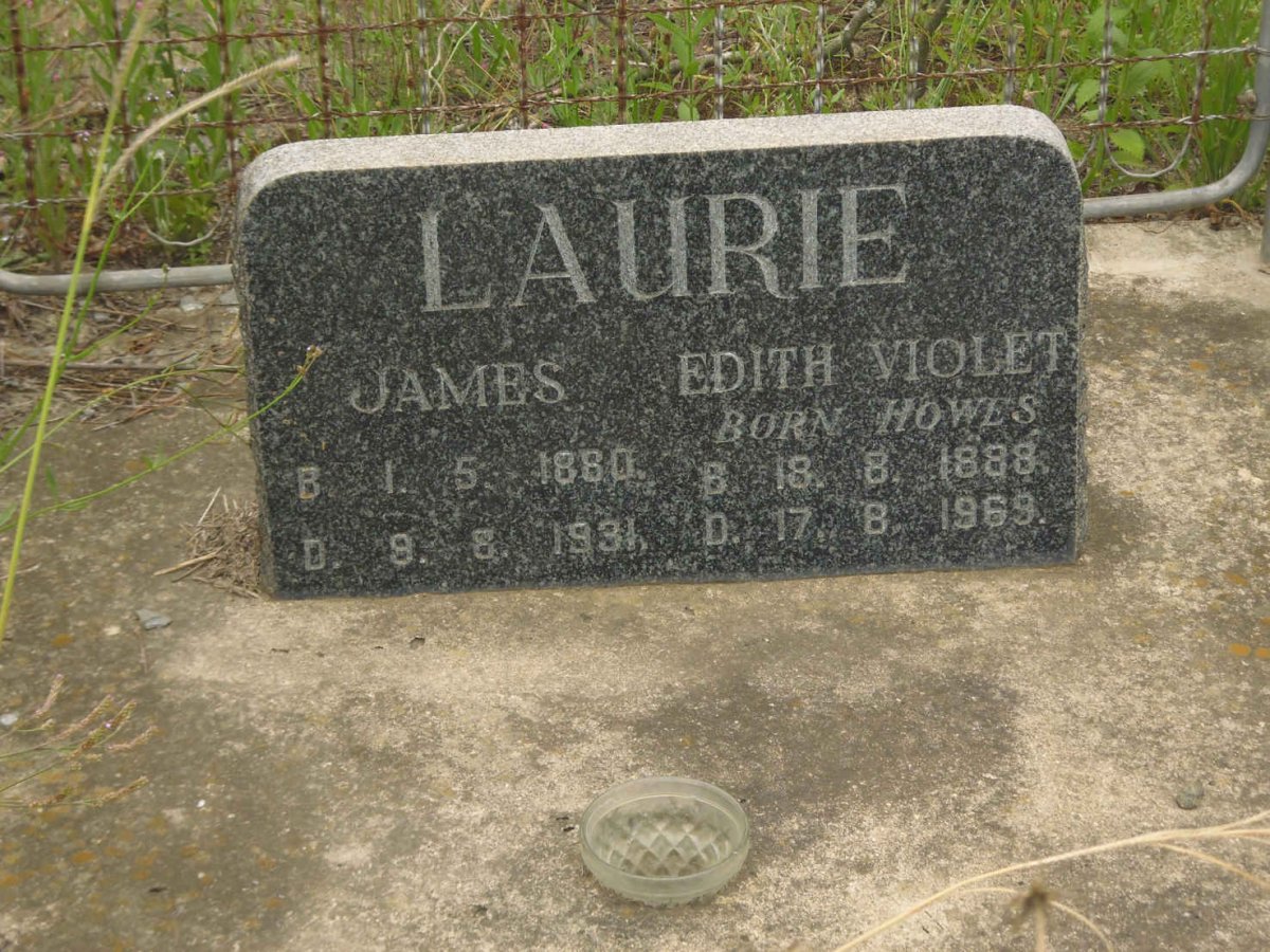 LAURIE James 1880-1931 &amp; Edith Violet HOWES 1888-1969