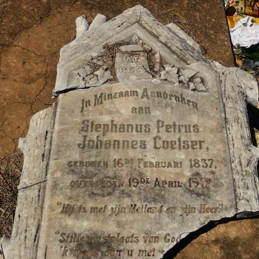 COETSER Stephanus Petrus Johannes 1837-1917