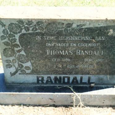 RANDALL Thomas 1898-1961