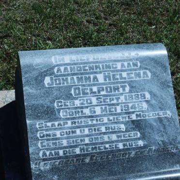 DELPORT Johanna Helena 1888-1946