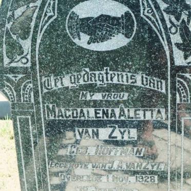 ZYL Magdalena Aletta, van nee HOFFMAN -1928