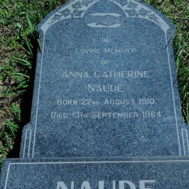 NAUDE Anna Catherine 1910-1964