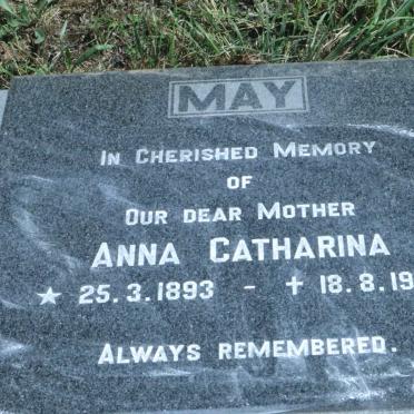 MAY Anna Catharina 1893-1967