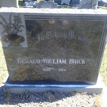 BRICK Gerald William 1895-1964 &amp; Sophia Jacoba Christina 1902-1996