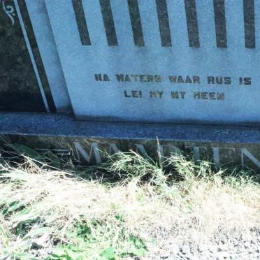 MAARTENS Mathys Daniel 1886-1964 &amp; Martha Johanna 1888-1964