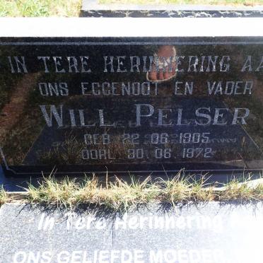 PELSER Will 1905-1972 &amp; Frieda 1916-2015