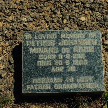 KOCK Petrus Johannes Minard, de 1915-1985