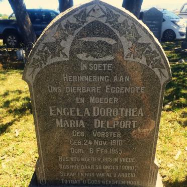DELPORT Engela Dorothea Maria nee VORSTER 1910-1955