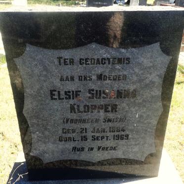 KLOPPER Elsie Susanna nee SMITH 1884-1969