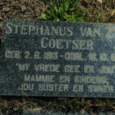 COETSER Stephanus van Zyl 1913-1978