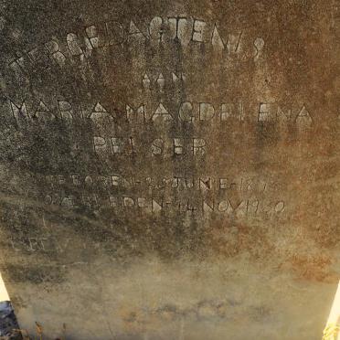 PELSER Maria Magdelena 189?-1930