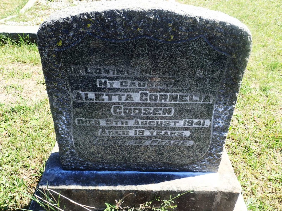 GOOSEN Aletta Cornelia -1941