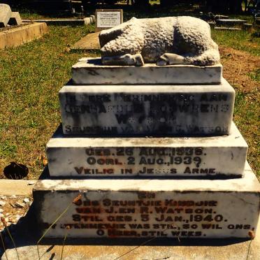 WATSON Gerhardus Louwrens 1938-1939 :: WATSON 1940-1940