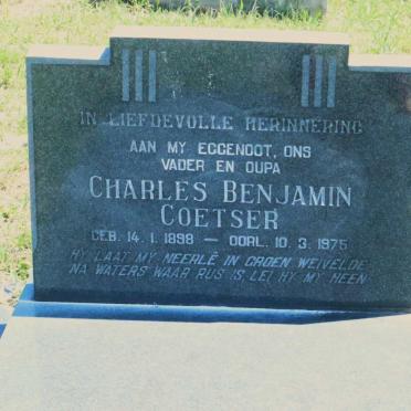 COETSER Charles Benjamin 1898-1975