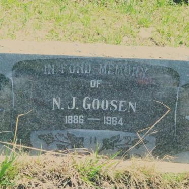 GOOSEN N.J. 1886-1964