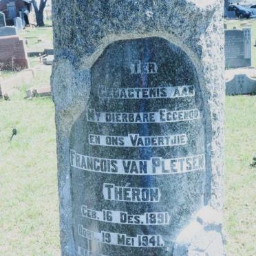 THERON Francois van Pletsen 1891-1941