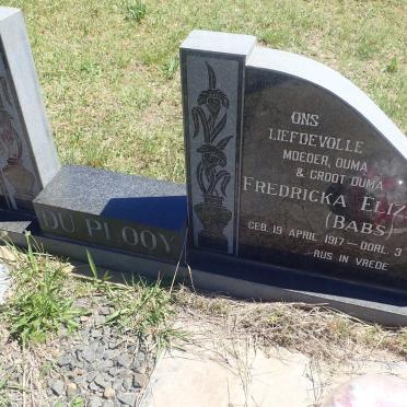 PLOOY Gert Willem, du 1913-1974 &amp; Fredericka Elizabetha 1917-2003