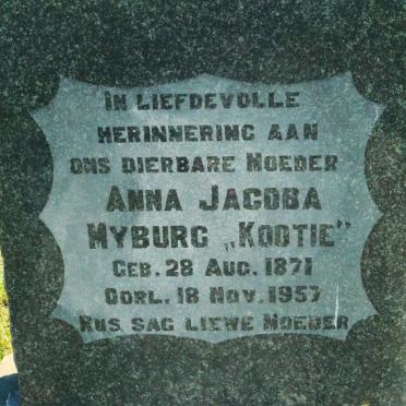 MYBURG Anna Jacoba 1871-1957