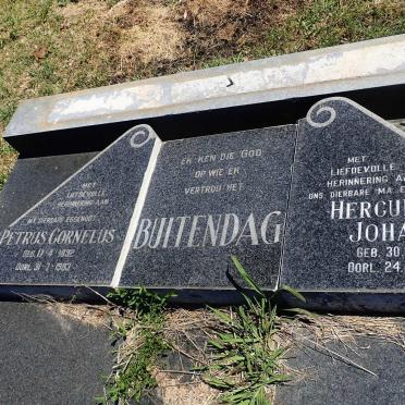 BUITENDAG Petrus Cornelus 1892-1983 &amp; Herculina Johanna 1909-1993