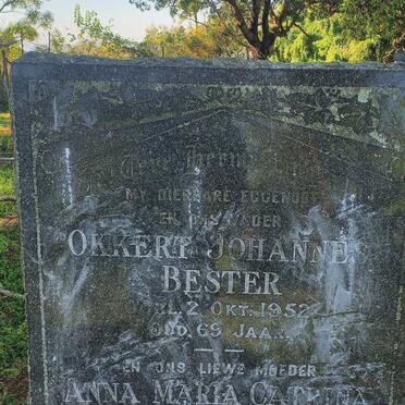 BESTER Okkert Johannes -1952 & Anna Maria Catrina -1957