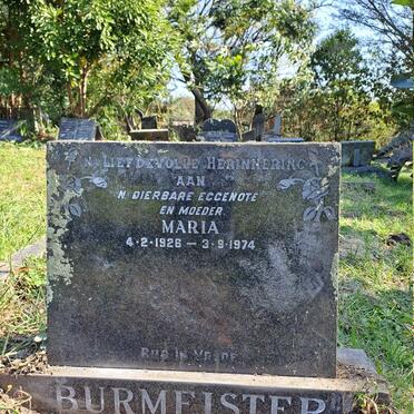 BURMEISTER Maria 1926-1974