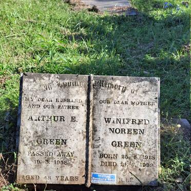 GREEN Arthur E. -1958 & Winifred Noreen 1918-1999