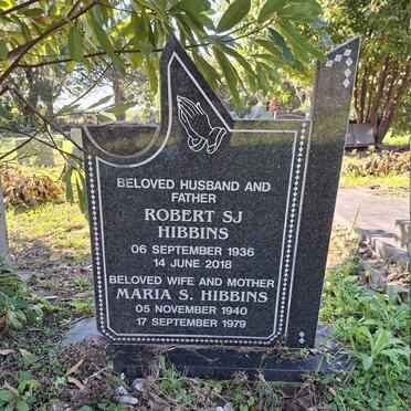 HIBBINS Robert S.J. 1936-2018 & Maria S. 1940-1979