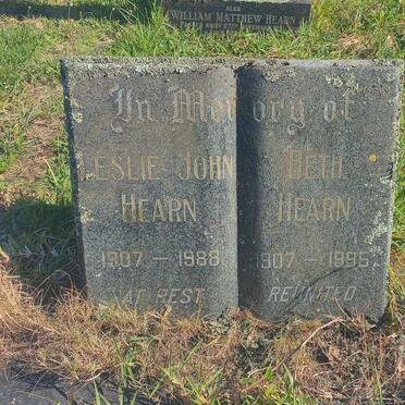 HEARN Leslie John 1907-1988 & Beth 1907-1995