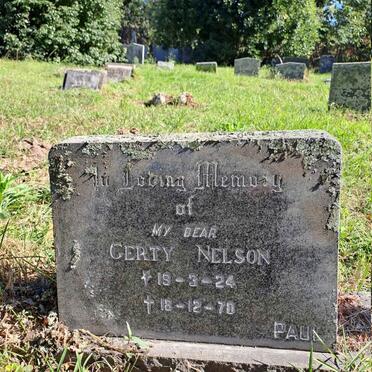 NELSON Gerty 1924-1970