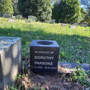 PARSONS Dorothy 1932-2016