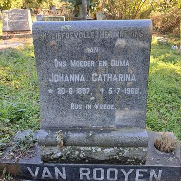 ROOYEN Johanna Catharina, van 1887-1968