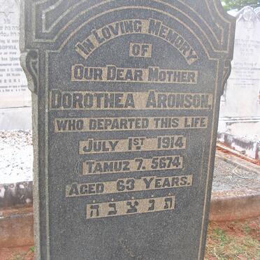 ARONSON Dorothea -1914