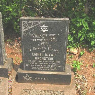 BRONSTEIN Lionel Isaac -1980