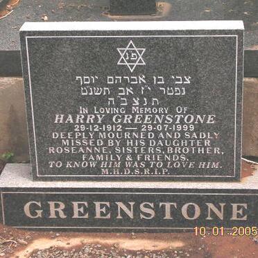 GREENSTONE Harry 1912-1999