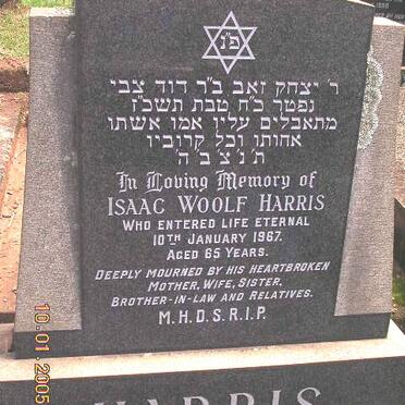 HARRIS Isaac Woolf -1967
