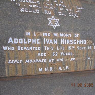 HIRSCHHORN Adolphe Ivan -19?7