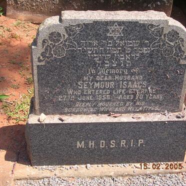 ISAACS Seymour -1958