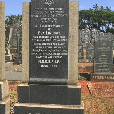 LINDSAY Eva 1890-1968