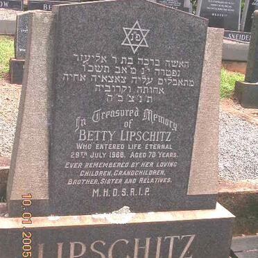 LIPSCHITZ Betty -1966