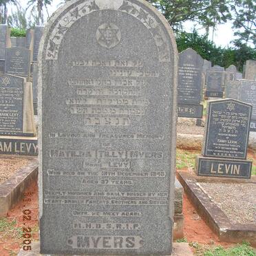 MYERS Matilda nee LEVY -1945