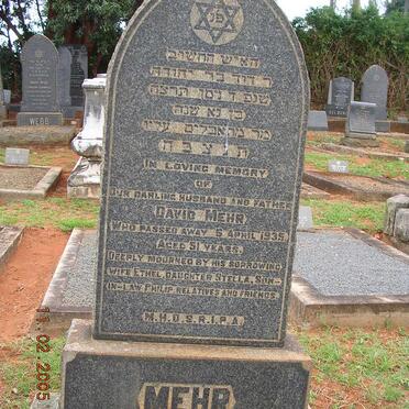 MEHR David -1935