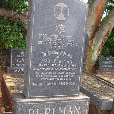 PERLMAN Max 1902-1965