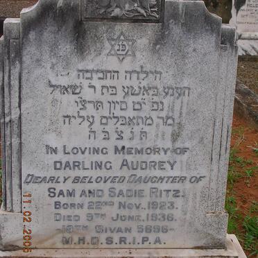 RITZ Audrey 1923-1936