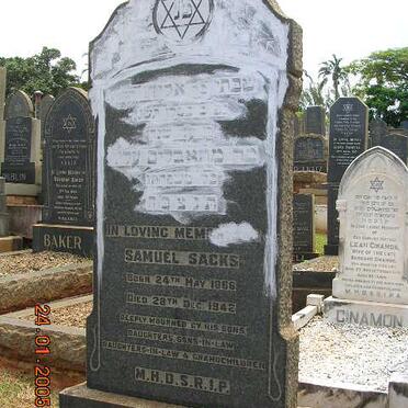 SACKS Samuel 1866-1942