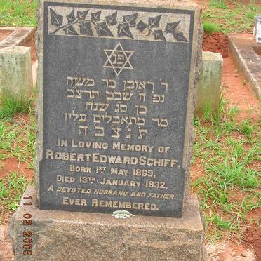 SCHIFF Robert Edward 1869-1932