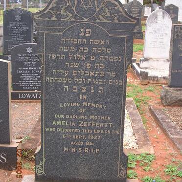 ZEFFERTT Amelia -1927